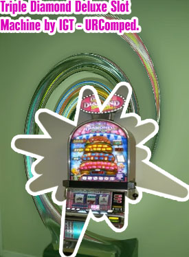Triple diamond deluxe slot machine